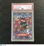 2002 Topps Total #TT17 Luis Gonzalez Signed Card PSA Slabbed Auto Dbacks