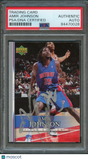 2007-08 Fleer #2 Amir Johnson Signed Card AUTO PSA Slabbed Pistons