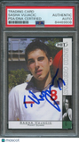 2004 SAGE Hit #8 Sasha Vujacic Signed Card AUTO PSA Slabbed