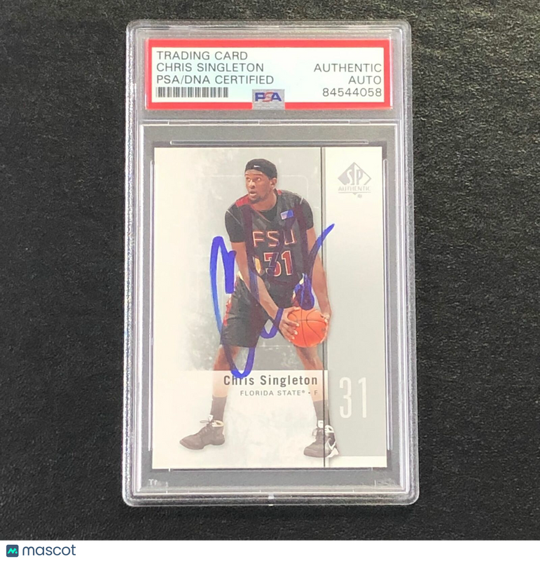 2011-12 SP Authentic #38 Chris SingletonSigned Card Auto PSA Slabbed Seminoles