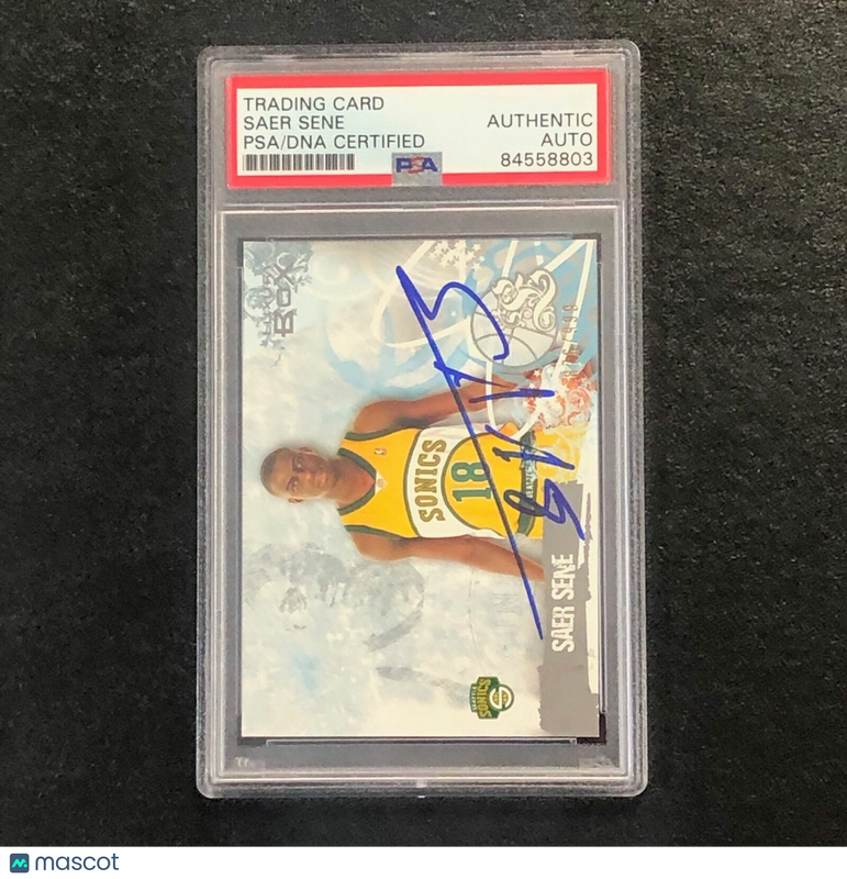 2007 TOPPS LUXURY BOX #64 Saer Sene Signed Card AUTO PSA Slabbed Sonics
