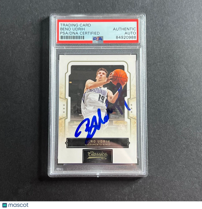 2009-10 Panini Classics #99 Beno Udrih Signed Card AUTO PSA Slabbed Kings