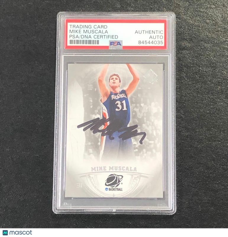 2013-14 SP Authentic #41 Mike Muscala Signed Card AUTO PSA Slabbed