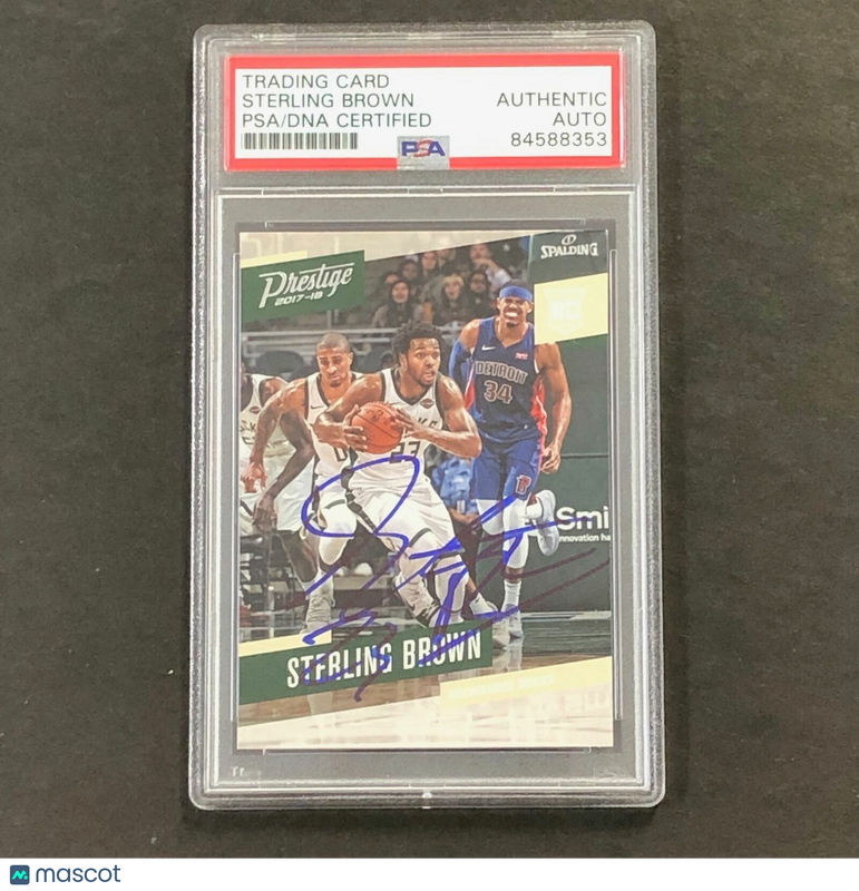 2017-18 Panini Prestige #193 STERLING BROWN Signed Card AUTO PSA/DNA Slabbed Buc