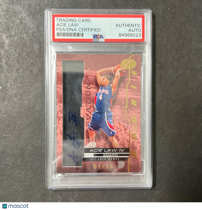2008-09 Topps #RW-AL4 Acie Law IV Signed AUTO PSA Slabbed Hawks