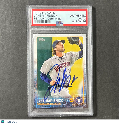 2014 Topps Update 2/437 Jake Marisnick Signed Card Auto PSA Slabbed Astros