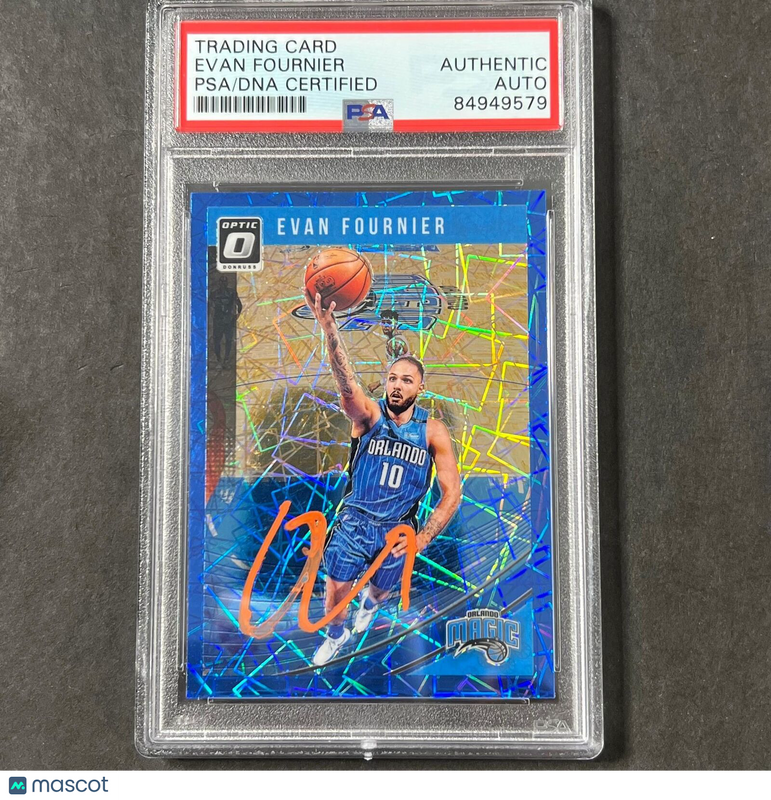 2018-19 Panini Donruss Optic #19 EVAN FOURNIER Signed Card AUTO PSA Slabbed Magi