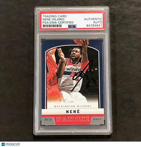 2012-13 Panini Basketball #126 Nene Signed AUTO PSA Slabbed Wizards