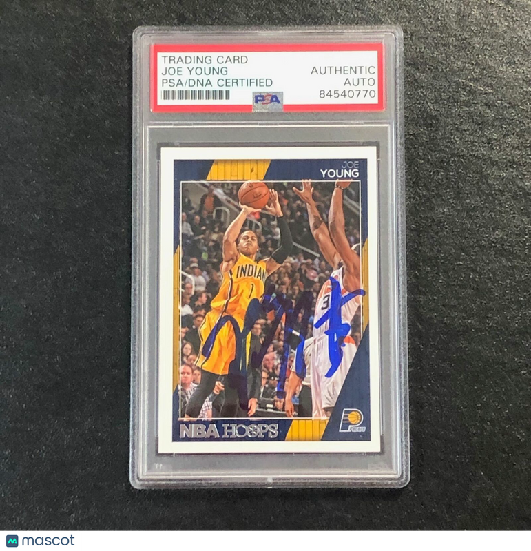2016-17 NBA Hoops #218 Joe Young Signed Card AUTO PSA Slabbed Pacers