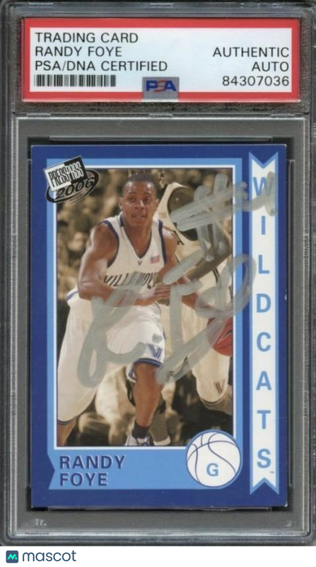 2006 Press Pass Old School #21 Randy Foye Signed Card AUTO PSA Slabbed