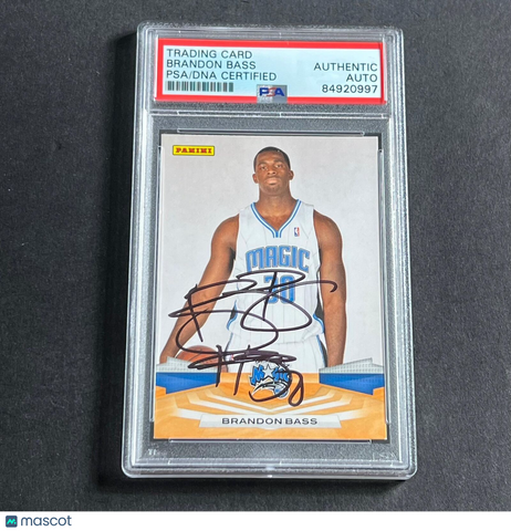 2009-10 Panini #141 Brandon Bass Signed Card AUTO PSA Slabbed Magic
