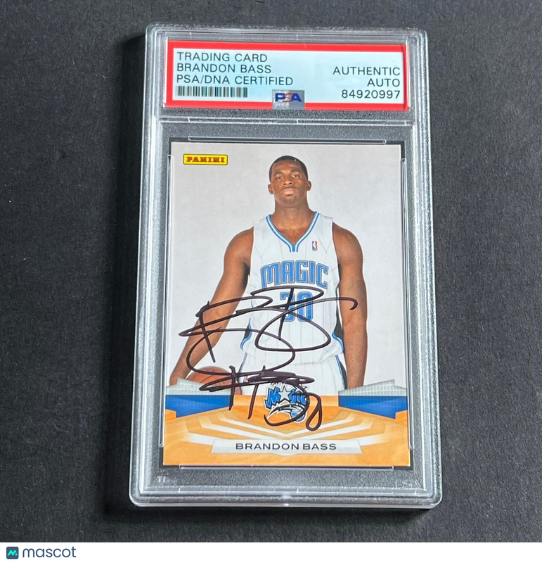 2009-10 Panini #141 Brandon Bass Signed Card AUTO PSA Slabbed Magic