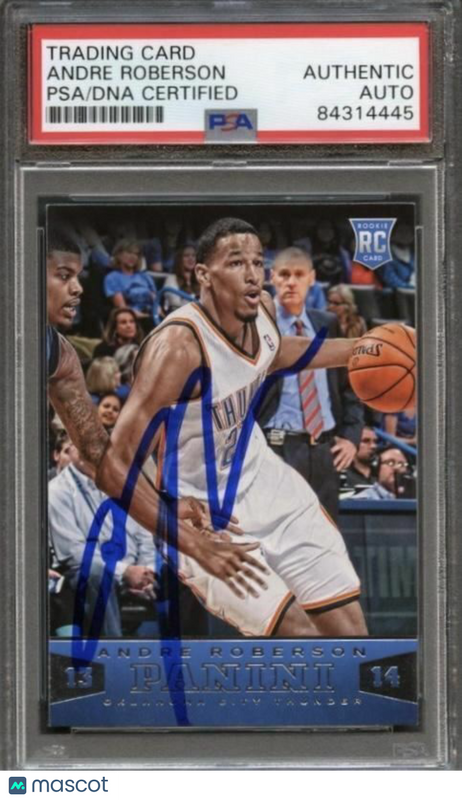 2013-14 Panini #166 Andre Roberson Signed Card AUTO PSA Slabbed