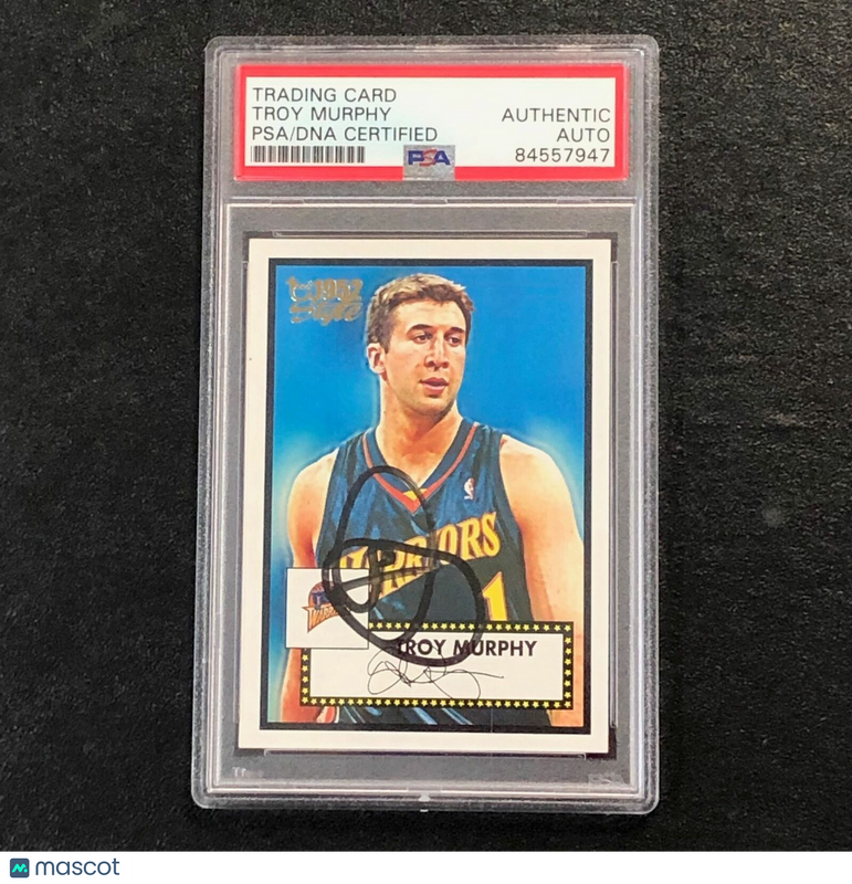 2005-06 Topps 1952 Style #77 Troy Murphy Signed Card AUTO PSA Slabbed Warriors