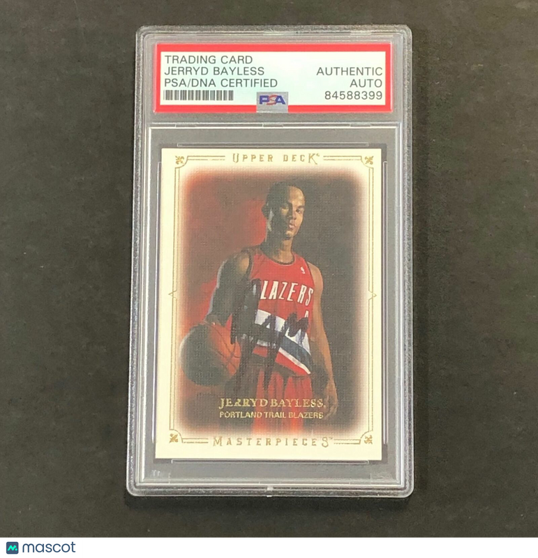 2009-10 Upper Deck Masterpieces #MA-JB Jerryd Bayless Signed Card AUTO PSA Slabb