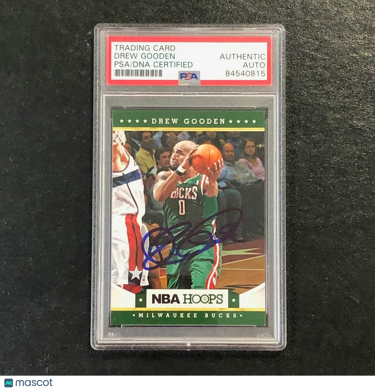2012-13 NBA Hoops #102 Drew Gooden Signed Card Auto PSA Slabbed Bucks