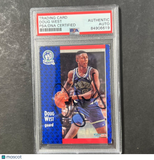 1991-92 Fleer #321 Doug West Signed Card AUTO PSA Slabbed Minnesota Timberwolves