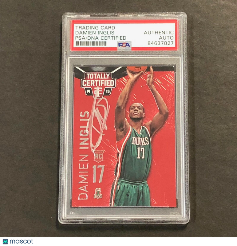 2014-15 Panini Totally Certified #179 DAMIEN INGLIS Signed Card AUTO PSA Slabbed
