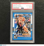 2015-16 Donruss Basketball #19 Nikola Vucevic Signed Card AUTO PSA Slabbed Magic