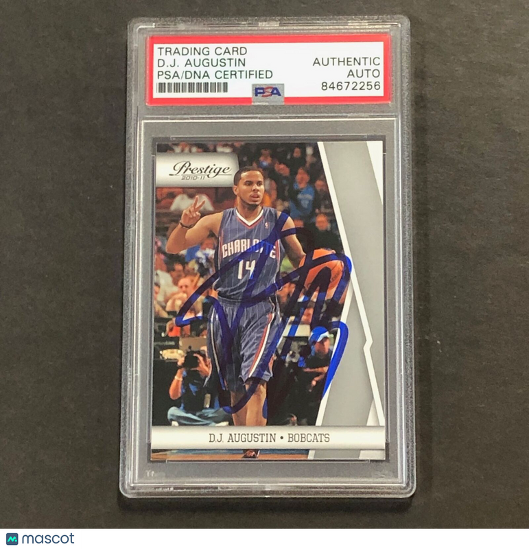 2010-11 Panini Prestige #10 D.J. Augustin Signed Card AUTO PSA Slabbed Bobcats