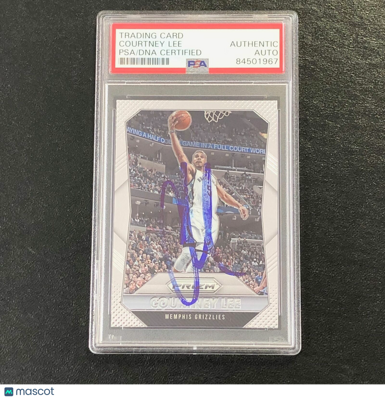 2015-16 Panini Prizm #44 Courtney Lee Signed Card AUTO PSA Slabbed Grizzlies