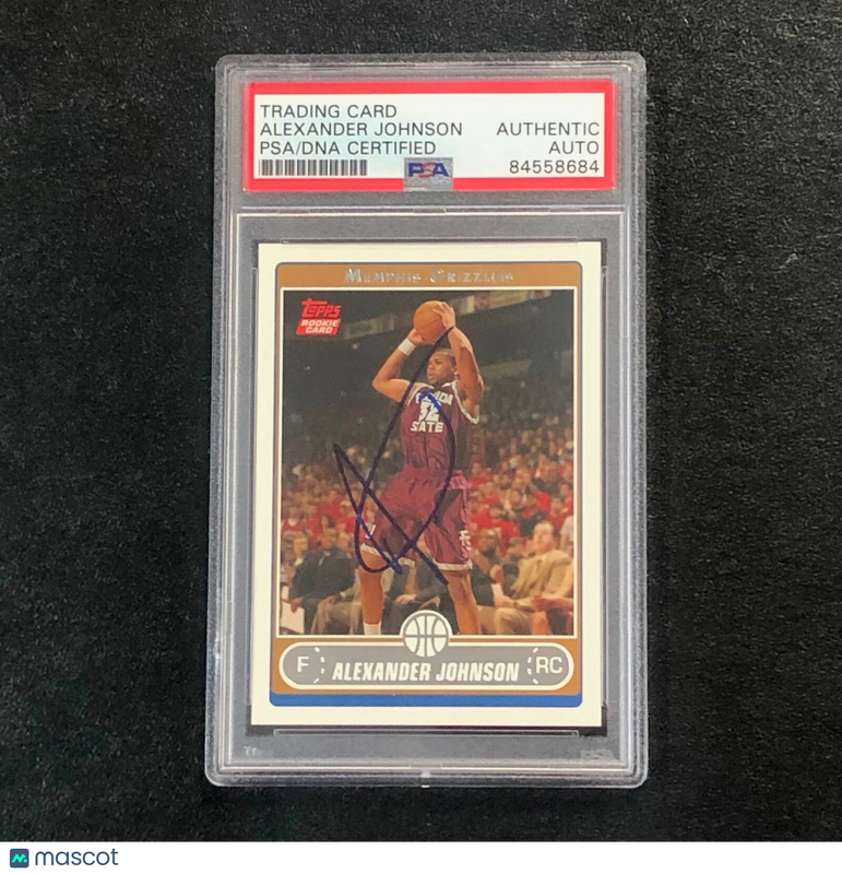 2006-07 Topps #219 Alexander Johnson Signed Card AUTO PSA Slabbed Grizzlies