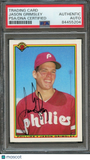 1990 Bowman #151 Jason Grimsley Signed Card PSA Slabbed Auto Phillies