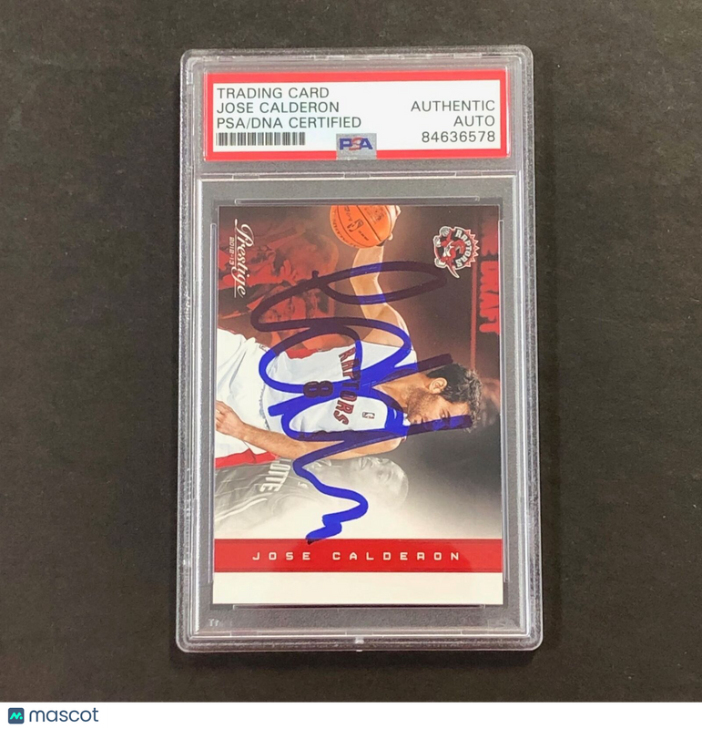 2012-13 Panini Prestige #23 Jose Calderon Signed Card AUTO PSA Slabbed Raptors
