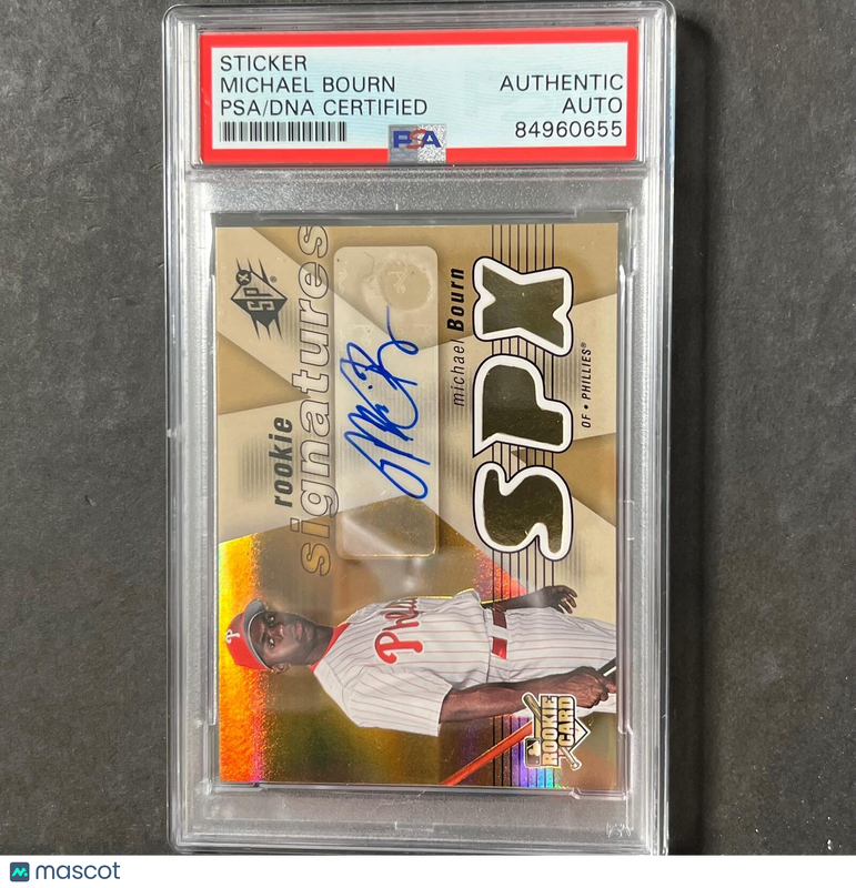 2007 Topps #134 Michael Bourn Signed Card PSA Slabbed AUTO Phillies RC