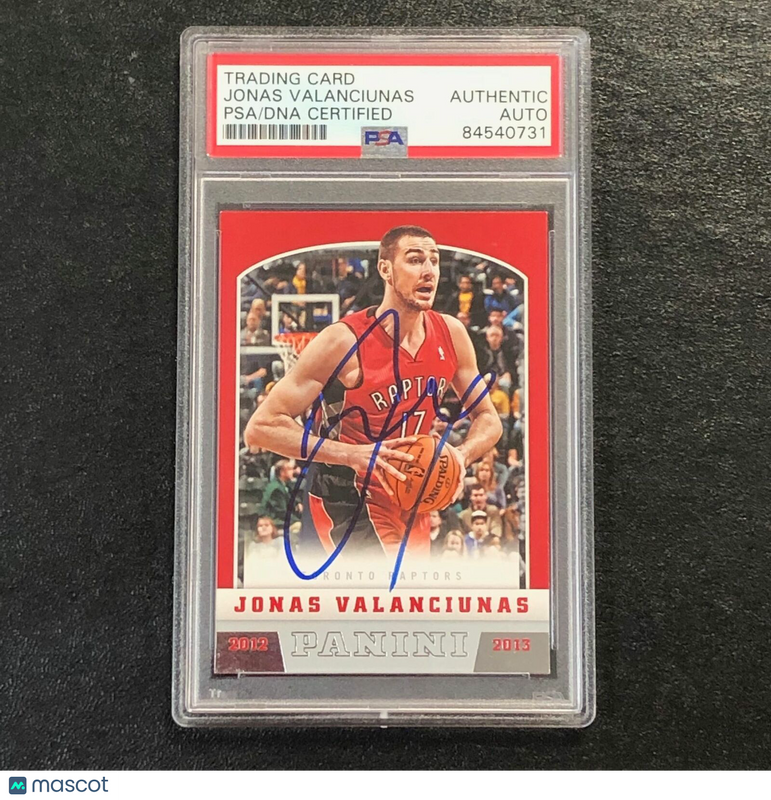 2012-13 Panini #265 Jonas Valanciunas Signed Card AUTO PSA Slabbed Toronto Rapto
