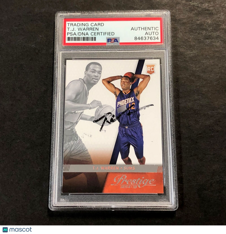 2014-15 Panini Prestige #173 TJ WARREN Signed Rookie Card AUTO PSA Slabbed RC Su