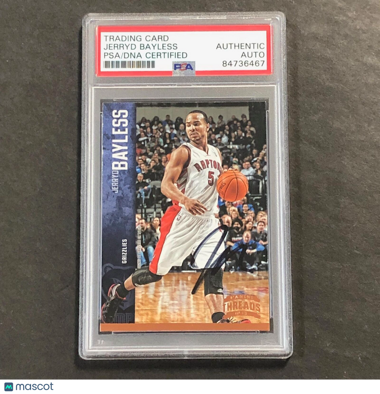 2012-13 Panini Threads #138 Jerryd Bayless Signed Card AUTO PSA Slabbed Raptors