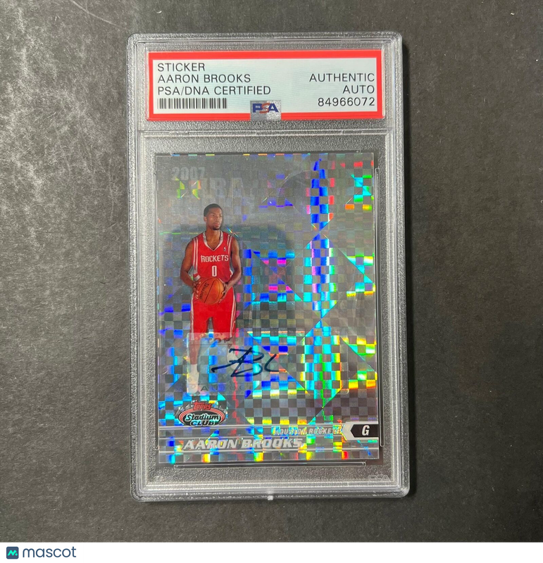 2007-08 Topps Stadium Club #126 Aaron Brooks Signed Card AUTO PSA/DNA Slabbed Ro