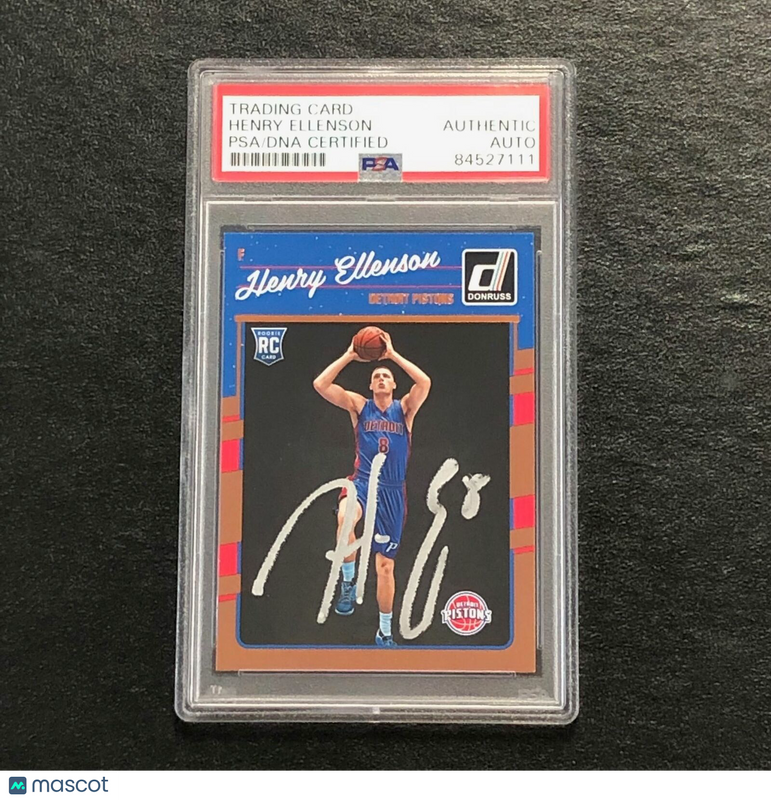 2016-17 Panini Donruss #165 Henry Ellenson Signed Card AUTO PSA Slabbed RC Rooki