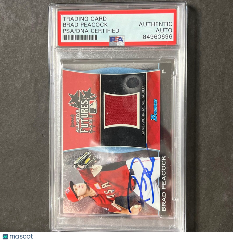 2011 Topps #FGR-BP Brad Peacock Signed Card PSA Slabbed AUTO Athletics RC