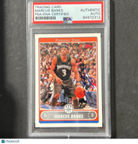 2006-07 Topps #211 Marcus Banks Signed Card AUTO 10 PSA Slabbed Suns