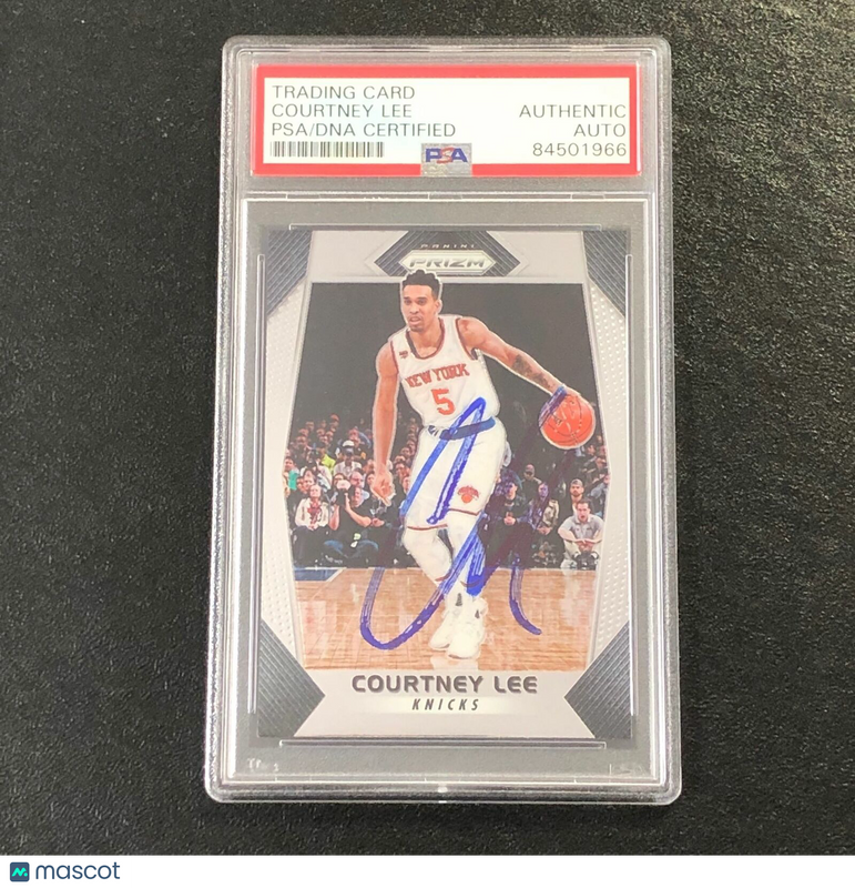 2017-18 Panini Prizm #274 Courtney Lee Signed Card AUTO PSA Slabbed Knicks