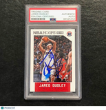 2015 NBA Hoops #13 Jared Dudley Signed Card AUTO PSA Slabbed Wizards