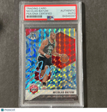 2020-21 Panini Mosaic #82 Nicolas Batum Signed Card AUTO PSA Slabbed Clippers