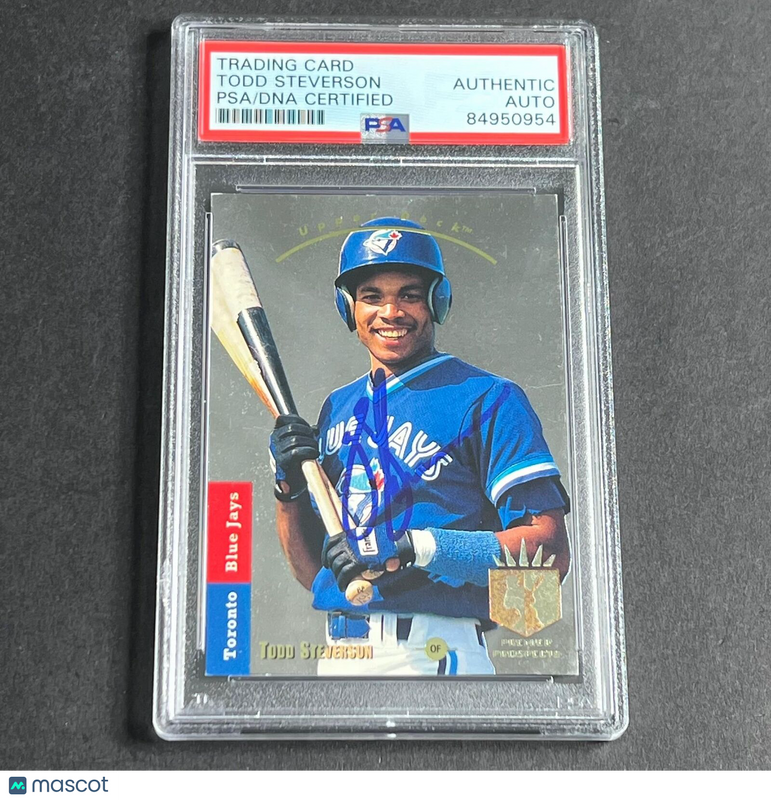 1993 Upper Deck #286 Todd Steverson PSA/DNA Slabbed Autographed AUTO Blue Jays