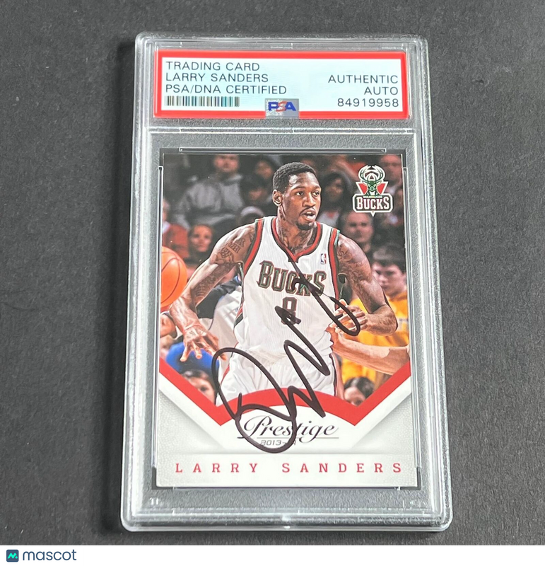 2013-14 Panini Prestige #124 Larry Sanders Signed Card PSA/DNA AUTO Slabbed Buck