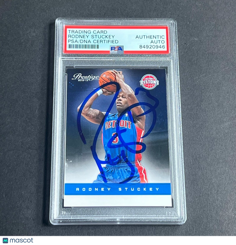 2012 Panini #126 Rodney Stuckey Signed Card AUTO PSA Slabbed Pistons