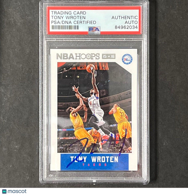 2015-16 Panini Hoops #120 Tony Wroten Signed Card AUTO PSA Slabbed 76ers