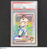 2022 Topps #BDC-200 Tyler Black Signed Card AUTO PSA Slabbed Brewers