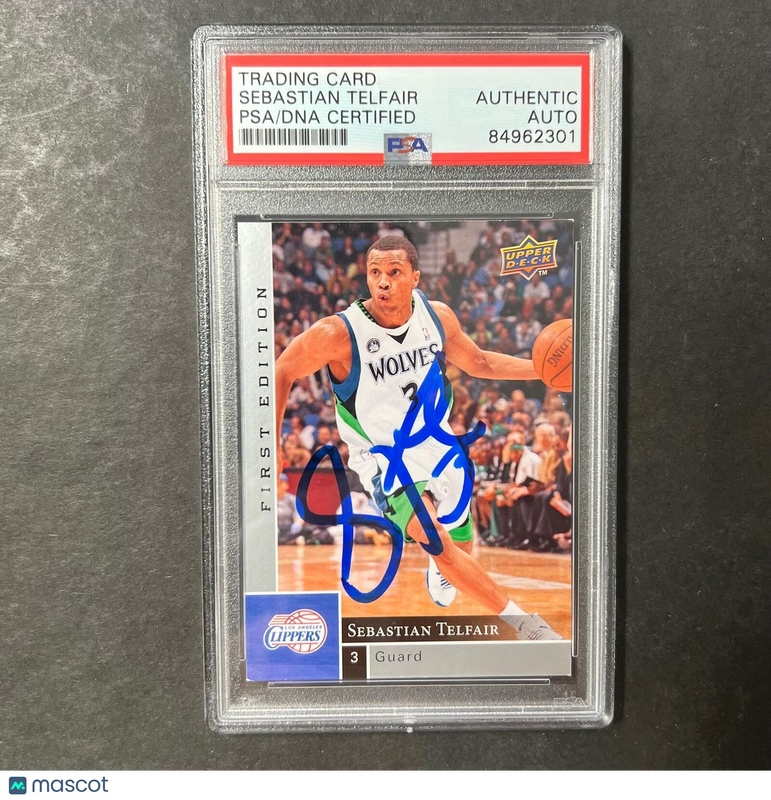2009-10 Upper Deck First Edition #96 Sebastian Telfair Signed Card AUTO PSA/DNA