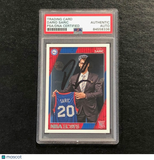 2016-17 NBA Hoops #299 Dario Saric Signed Card AUTO PSA Slabbed RC 76ers