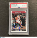 2017-18 NBA Hoops #67 Goran Dragic Signed Card AUTO PSA/DNA Slabbed Heat