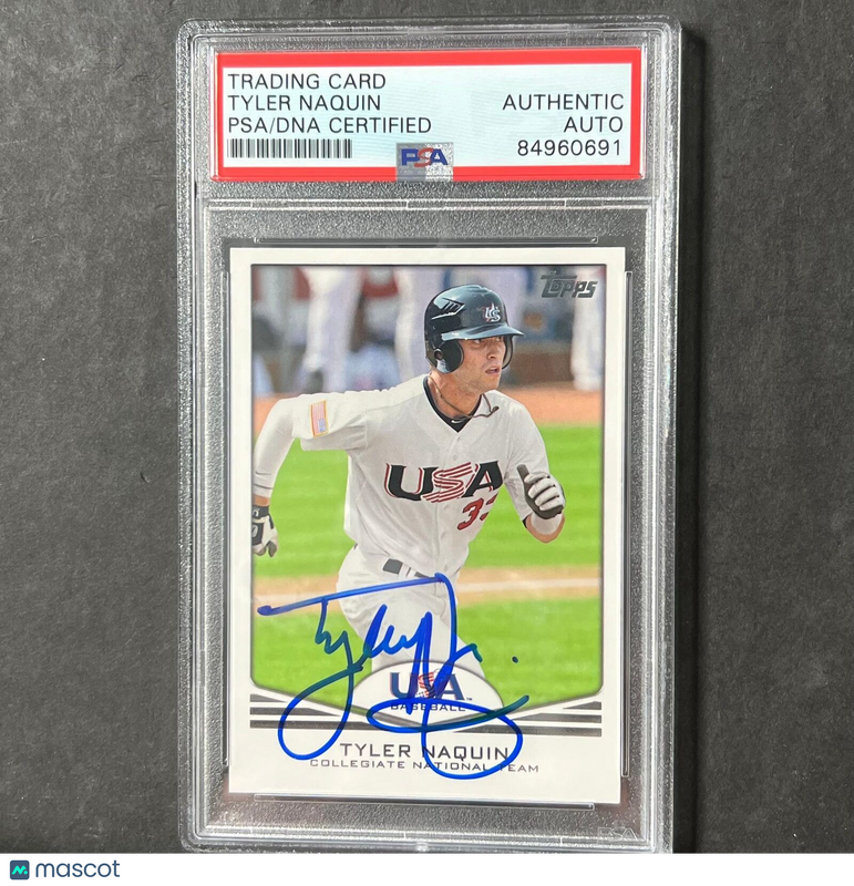 2011 Topps USA-17 Tyler Naquin Signed Card PSA Slabbed Auto USA Baseball