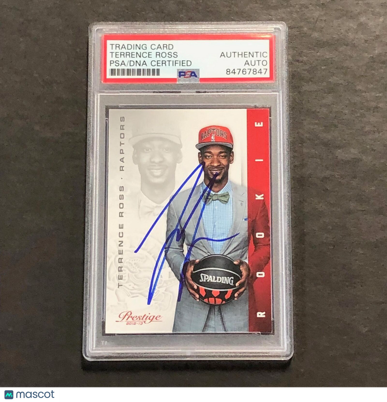 2012-13 Panini Prestige #205 Terrence Ross Signed Card PSA Slabbed Raptors