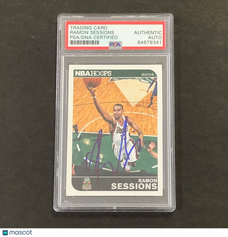 2014-15 Panini Hoops #233 Ramon Sessions Signed PSA Slabbed Bucks